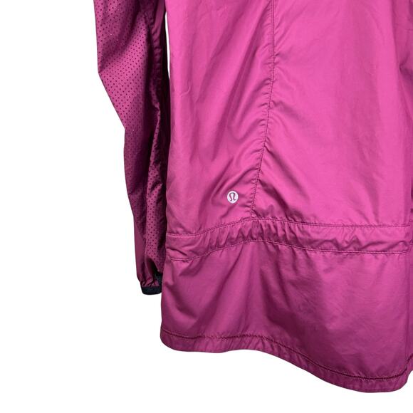 Lululemon Miss Misty Burgundy Maroon Lightweight Windbreaker Zip Jacket II - Picture 8 of 16